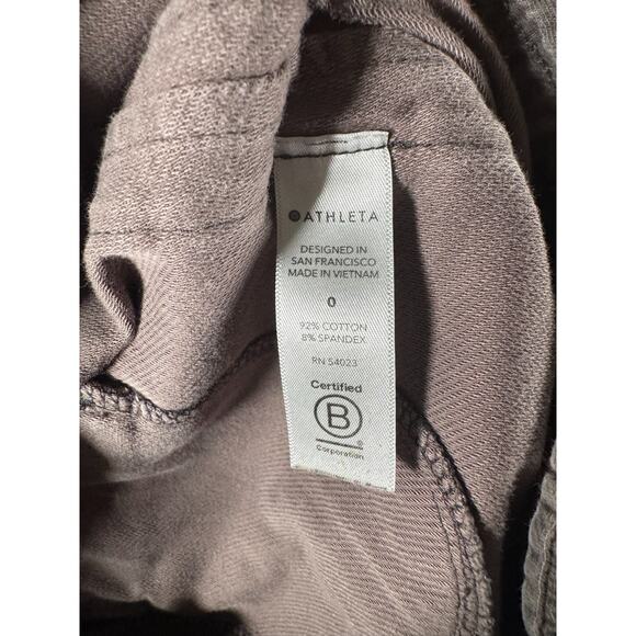 Athleta Pants Women 0 Brown Green Farallon Jogger Camo Stretch Outdoor - Picture 7 of 8